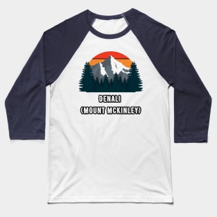 Denali (Mount McKinley) Baseball T-Shirt